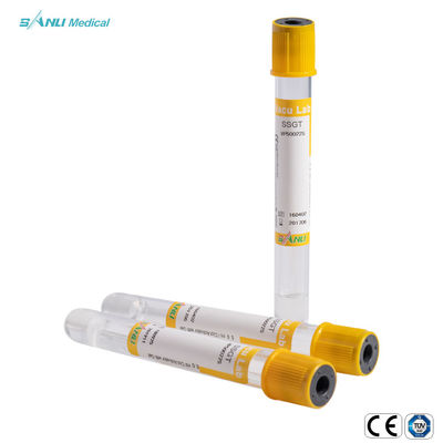 افزودنی لخته ژل یکبار مصرف SSGT Glass Vacuum Blood Collection Tube 16*100mm