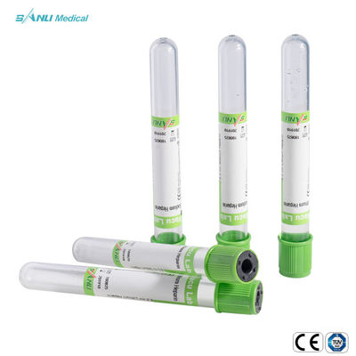 لوله های جمع آوری خون خلاء ژل سدیم / لیتیوم هپارین یکبار مصرف PSGT 13*100 میلی متر