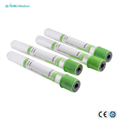 لوله های جمع آوری خون خلاء ژل سدیم / لیتیوم هپارین یکبار مصرف PSGT 13*100 میلی متر