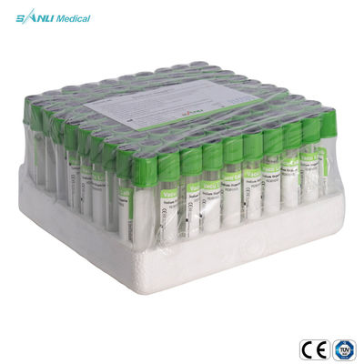 لوله های جمع آوری خون خلاء ژل سدیم / لیتیوم هپارین یکبار مصرف PSGT 13*100 میلی متر