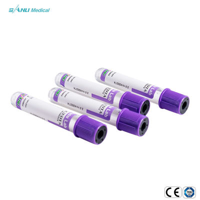 لوله های وکیوم آزمایش خون یکبار مصرف پزشکی EDTA K3/K2 با Lavender Top 13*100