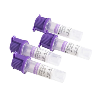 لوله های جمع آوری خون مویرگی یکبار مصرف CE K2 EDTA Additive Lavender