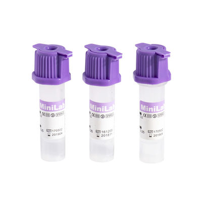 لوله های جمع آوری خون مویرگی یکبار مصرف CE K2 EDTA Additive Lavender