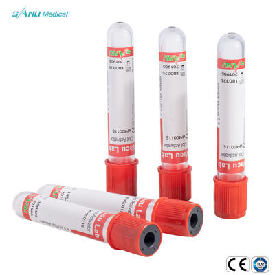 لوله های جمع آوری وکیوم قرمز یکبار مصرف لوله فعال کننده لخته PET