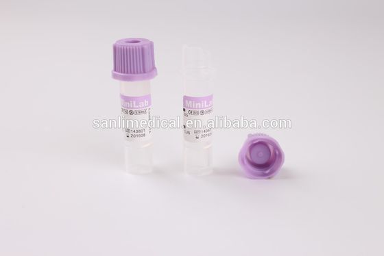 لوله های جمع آوری خون مویرگی Micro K2 EDTA کلاهک لاستیکی اسطوخودوس