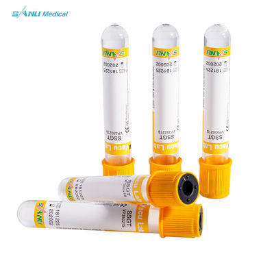 لوله های جمع آوری خون یکبار مصرف PET Clot Activator CE ISO تایید شده با ژل