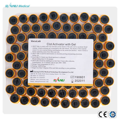 لوله های جمع آوری خون یکبار مصرف PET Clot Activator CE ISO تایید شده با ژل
