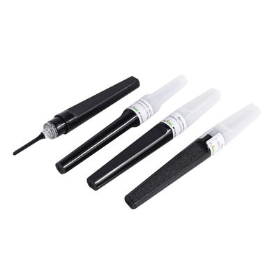 Black Flashback Blood Collection Needle 22 Guage 11/4'' نفوذ آسانتر