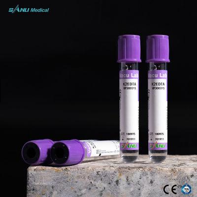 100 عدد سینی Lavender Top Blood Tube استریل 6ml EDTA لوله خون کامل