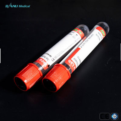 لوله 3 میلی لیتری Red Top کلکسیون خون شیشه ای لوله فعال کننده لخته خلاء