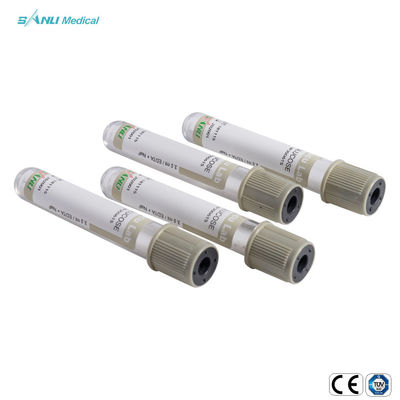 وکیوم 6 میلی لیتری Gray Top Collection Tubes Glass Glucose Blood Tube