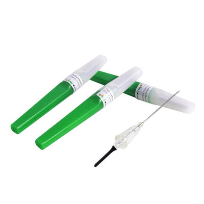 11/4 اینچی Blood Collection Needles Flashback Vacuum Green Color 21G 0.8x31mm