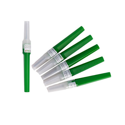 11/4 اینچی Blood Collection Needles Flashback Vacuum Green Color 21G 0.8x31mm