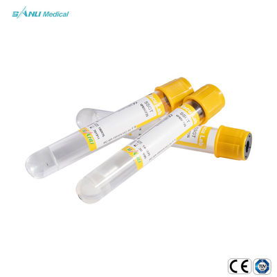 لوله های جمع آوری خون خلاء PET یکبار مصرف فعال کننده لخته با ژل 16x100 میلی متر