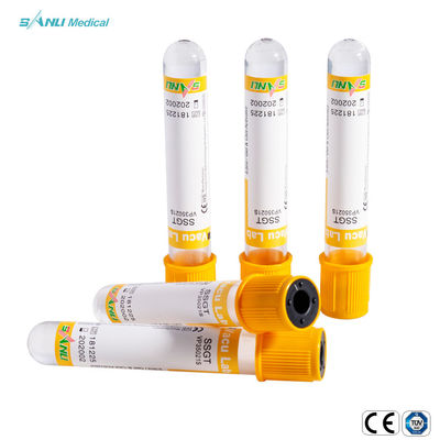 لوله های پلاستیکی جمع آوری خون 13x75mm لوله ژل یکبار مصرف با فعال کننده لخته
