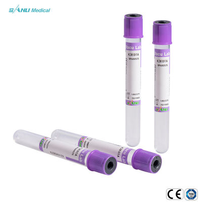لوله های جمع آوری خون شیشه ای مورد تایید CE EDTA K3 13x75mm برای تعیین هماتولوژی
