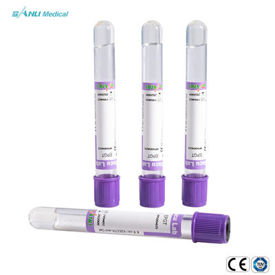 لوله های EDTA K2 Glass Blood Collection with Gel 13x75mm برای هماتولوژی