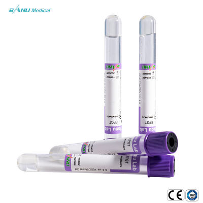 لوله های EDTA K2 Glass Blood Collection with Gel 13x75mm برای هماتولوژی