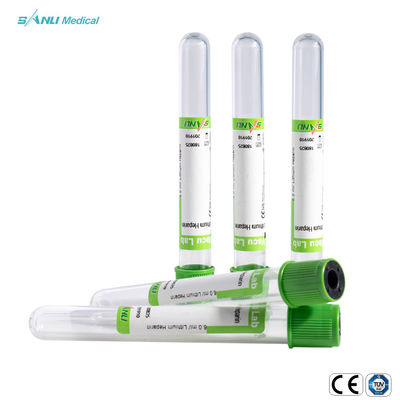 ژل لیتیوم هپارین 2 میلی لیتری لوله های جمع آوری خون خلاء ISO13485 با بسته شدن ایمن