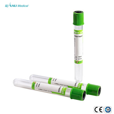 ژل لیتیوم هپارین 2 میلی لیتری لوله های جمع آوری خون خلاء ISO13485 با بسته شدن ایمن