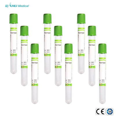 ژل لیتیوم هپارین 2 میلی لیتری لوله های جمع آوری خون خلاء ISO13485 با بسته شدن ایمن