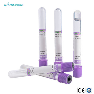 لوله جمع آوری خون خلاء EDTA 8ml 10ml مواد PET