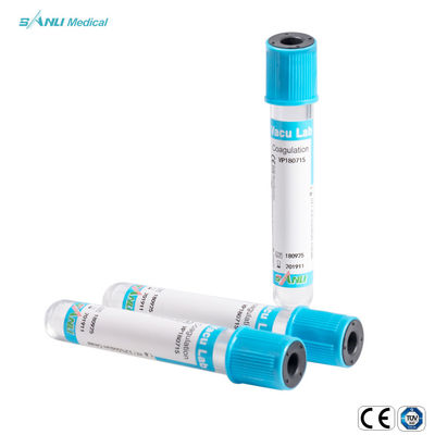 PET وکیوم پزشکی لوله آزمایش خون انعقادی یکبار مصرف مورد تایید CE
