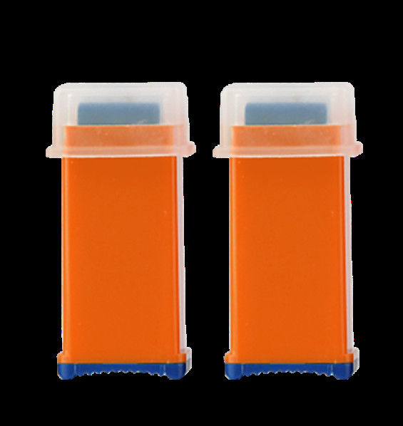 Lancets ایمنی یکبار مصرف 21G 1.8mm فشار منحصر به فرد رنگ نارنجی